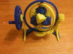 The Amazing Gyroscopic Cube Gears! 3D Printer Model