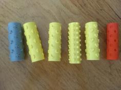 Textured Play-doh Rollers 3D Printer Model