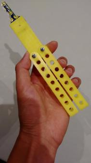 Butterfly Knife Key Holder 3D Printer Model