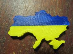 Map Of Ukraine 3D Printer Model