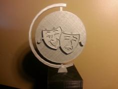 Theater Award Trophy 3D Printer Model