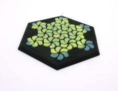 Tessellating Flower Coaster Reloaded 3D Printer Model