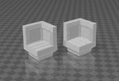 Basic Tavern Corners (Dungeon And Dragon Blocks Compatible) 3D Printer Model