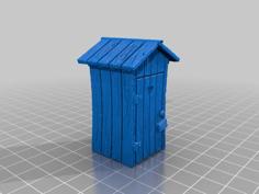 Privy (28mm Scale) 3D Printer Model