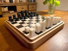 Minimalist Chess Pieces 3D Printer Model