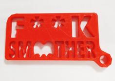 F**k Smoother Key Holder 3D Printer Model