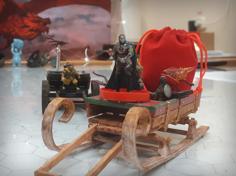 Sleigh For 28mm Tabletop Miniatures (D&D, Pathfinder) 3D Printer Model