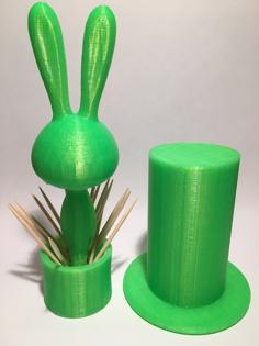 Rabbit Magic Hat Toothpick Holder 3D Printer Model