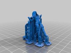 Suported Yennefer Of Vengerberg 3D Printer Model