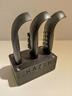 Magnetized Razer Naga Pro & Trinity Button Holder Stand 3D Printer Model