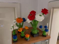 Large Brick Flower (alternative Version) 3D Printer Model