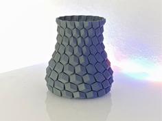 Curved Honeycomb Vase 3D Printer Model