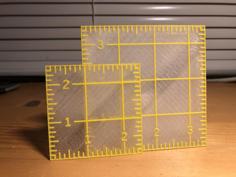 Half-Square Triangle Quilting Ruler 3D Printer Model