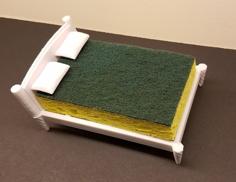 Sponge Bed With Pillows 3D Printer Model