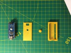 Arduino Nano Case With Button, No Screw Needed 3D Printer Model