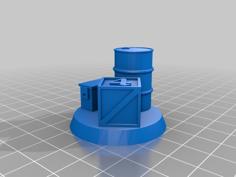 Tabletop Wargame Objective Markers 3D Printer Model