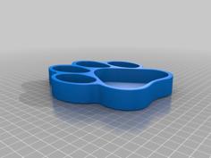 Paw Bolw For Small Things Like Nuts, Candy Or Earrings. 3D Printer Model