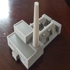 N-Scale Power Plant (Brewer Hills Light And Power) 3D Printer Model