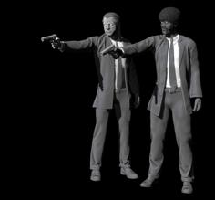 Pulp Fiction – Vincent Vega And Jules Winnfield 3D Printer Model