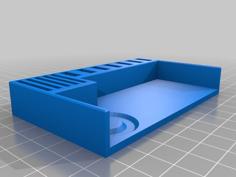 USB & SD & Ring Desk Tray 3D Printer Model