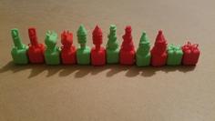 Christmas Chess (super Simple) 3D Printer Model