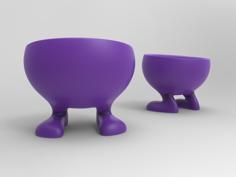 Flowerpot With Feet 3D Printer Model