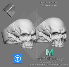 Skull Ring 3D Printer Model