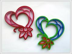 Quilling Heart. 3D Printer Model