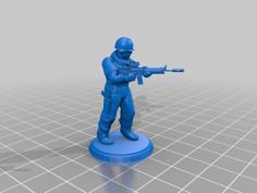 Modern Soldier – Assault Rifle – Type 2 3D Printer Model