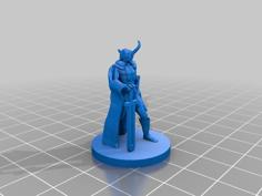 Elf Ranger D&D Miniature 3D Printer Model