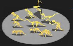 Dynosaurs 3D Puzzles – The Whole Set 3D Printer Model