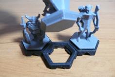 Low Poly Fantasy Tabletop – Hex Grid Slots 3D Printer Model