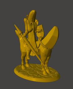 Banana Knight – Mounted Horse Bananas 3D Printer Model