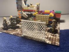 Lego Compatible Wire Mesh Fence (Print In Place/No Assembly Required!) 3D Printer Model