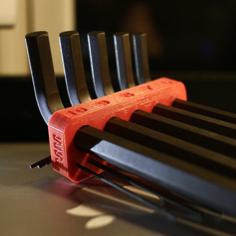 Hex Key Holder (MM) 3D Printer Model