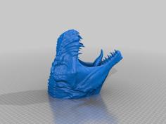 T-Rex Head For Wall (Large) 3D Printer Model