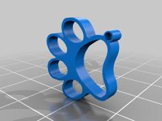 Paw Keychain 3D Printer Model