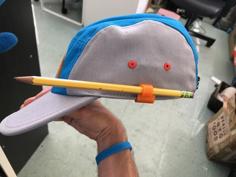 Hat Clip Pencil Holder 3D Printer Model