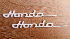 Honda Vintage Emblem 3D Printer Model