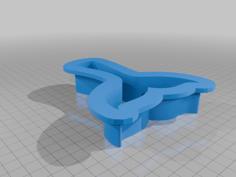 Whale Tail Cookie Cutter 3D Printer Model