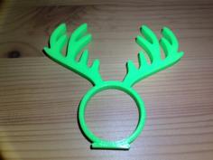 Reindeer Napkin Ring 3D Printer Model