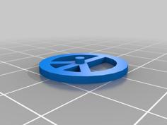 Peace Sign Necklace 3D Printer Model