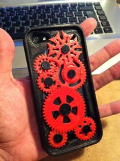 IPhone 5 Gear Case With Geneva Mechanism 3D Printer Model