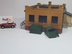 N Scale Dumpsters 3D Printer Model