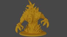 Fire Elemental (Pyros) 3D Printer Model