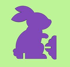 Easter Bunny Stand Up 2 3D Printer Model