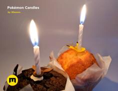 Pokemon Bithday Candles – Pikachu And Eevee 3D Printer Model