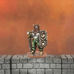 Firbolg Warrior (28mm/32mm Scale) 3D Printer Model