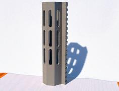 M-Lok Rail For Airsoft Gun 3D Printer Model