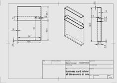 Business Card Holder 3D Printer Model